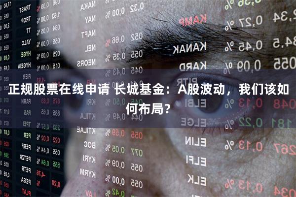 正规股票在线申请 长城基金：A股波动，我们该如何布局？