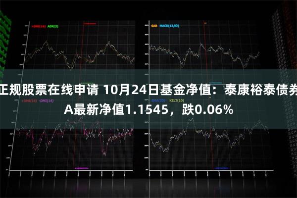 正规股票在线申请 10月24日基金净值：泰康裕泰债券A最新净值1.1545，跌0.06%